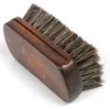 Horsehair Leather Textile Cleaning Brush for Car Interior Furniture Apparel Bag Shine Polishing Brush Auto Wash