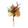 Fleurs décoratives mariée demoiselle d'honneur tenant des soucis Bouquet de mariée main cravate faux pour la décoration intérieure Scrapbook 1 Bundle Bouquets artificiels