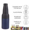 3 In 1 Thermos Can Cooler Double Wall Stainless Steel Vacuum Insulated Beer Soda Beverages Bottle Coolers with Beer Opener