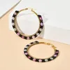 Dangle Earrings ZMZY Bohemian Miyuki Jewellery Handmade Hoop Earring For Women Jewelry 2023 Trendy Boho Pendientes Geometry Ear Ring