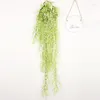 Decorative Flowers 85cm Simulation Admiralty Willow Green Plants Tranquil And Natural Taste Wall Hanging Living Room Background Basket