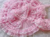 Abiti da ragazza 0-8 anni Baby Pink Lace Mesh Vintage Princess Lolita Ball Gown Dress per la festa di compleanno Eid Casual