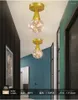 Plafonniers Nordic Fashion Gold Gypsophila Lampe Moderne Balcon Allée Lumière Couloir Porte D'entrée Luminaire Led Cadeau CL101305