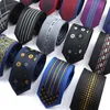 Bow Ties Fashion Mens Skinny 6cm Red Blue Black Jacquard Luxurious Slim Striped Slips för män Party Business Tuxedo Accessory Gift