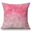 Pillow Nordic Luxury Style Mosaic Triangle Plaids Geometric Case Cover Car Seat Office Chair Decor Throw