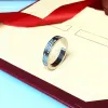 Nail designer ring Voor Dames/Mannen Gouden Ringen Carti Wedding Band Luxe Sieraden Accessoires Titanium Staal Verguld Vervaagt nooit Niet Allergisch Maat 5-11 17 kleur