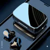 M9 Trådlöst headset TWS Stereo Bluetooth hörlurar 2000mah Power Bank Waterproof Ficklight Mirror BT 5.1 Earphone Gaming Earbuds With Retail Box