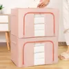 Opbergtassen kleding stofdichte doos vochtbestendige fodable mand transparante container garderobe student huiskast trui