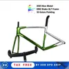 T1000 Green Sliver Disc Brake SL7 Road Frames Carbon Bicycle Frameset BB68 Glossy met stuur DPD UPS