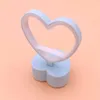 Night Lights Creative DIY Heart Shaped Ornaments Decorated With Girl Table Top Light Bedroom Bedside Lamp Luminous Toys