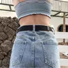 Belts Simple Buckle-Free Belt Woman Jean Pants Fashion Adjustable No Buckle Stretch Elastic Waist For Women/Men Designer