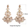 Dange oorbellen metaal Rhinestone geometrische home party mode dames glanzende statement sieraden groothandel