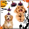 Vêtements pour chiens Casquettes de chat pour animaux de compagnie Chapeau d'Halloween fantôme de citrouille réglable pour petits chats de chiot moyens Costume de cosplay Chapeaux