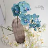 Dekorative Blumen, elegante weiße künstliche Phalaenopsis, 90 cm Länge, Schmetterlings-Orchideen-Blumenstrauß für Zuhause, Ornament, Hochzeitsdekoration