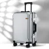 Valigie Moda Trolley 20" 22" 24" 26" Pollici Valigia di marca Uomo Telaio in alluminio Viaggi Donna