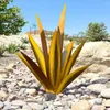 Trädgårdsdekorationer utomhus DIY Metal Art Tequila Rustic Sculpture Agave Staty for Home Yard Decoration Crafts Ornament