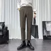 Men's Suits Spring And Autumn Italy Business Dress Suit Pants Men High Waist Office Social Pantalones Slim Wedding Trouser E83