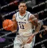 Kolej Basketbol Erkek Gençlik Basketbol Forması Giyer Dikişli Kansas State Wildcats Keyontae Johnson Markquis Nowell David N'Guessan Tykei Greene Cam Carter Ant