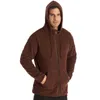 Outdoor Jackets Hoodies Militaire Warm Fleece Jackets Mannen Outdoor Stand Kraag Zipper Haped Lagen Mannelijke nieuwe vaste kleur Winddichte tactische gevechtsjack 0104