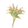 الزهور الزخرفية 5pcs/مجموعة النبات الاصطناعي الأوكالبتوس يترك المال ورقة صغيرة حفنة عقد زفاف المنزل الزفاف
