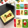 Geschenkwikkeling 250 stks Kerstmis Santa Adhesive Labels Stickers Decoratie Paper Scrapbooking Seal Merry Stationery -benodigdheden