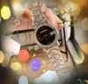 サーキルダイヤモンドリング女性ビービー小さな時計クォーツムーブメントアイスアウトファインステンレススチールドレス雰囲気年間爆発ハイエンドレディー時計時計贈り物