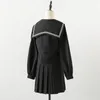 Kläder sätter Black School Girl Uniform Japanese Class Sailor Uniforms Studenter Kläder för flickor Anime Cos Suit Women