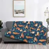 Cobertores Clanta cobertor Animal fofo Cama quente Corda macia capa macia Flanela Quilt Bedding Cedming Office Fluffy