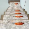 Tapetes de escada europeia Passo da cola Mats auto-adesivos Carpet Mold Wood Home Decoration