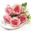 Decorative Flowers 1 Bundle Artificial Peony Bouquet Home Decor Wedding Bonsai Diy Christmas Indoor Furnishings Scrapbooking For Flower