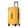 Suitcases KLQDZMS 22"24"26"28"30"32"34" Luggage PC Rolling Trolley Case Female Large Capacity Fashion