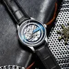 Armbanduhren Top Uhr Silber Blau Gangreserve Automatische Mechanische Uhren Herren Leuchtend Edelstahl Wasserdicht