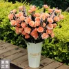 Decorative Flowers Fashion Simulated PE Lavender Rose Bouquet Wedding Props Home Decoration Pure Hand Foam Imitation Plastic Silk Flower