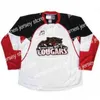 Hockey Thr Herren Damen Kinder WHL Prince George Cougars Weiß Rot Schwarz 100 % genähte Eishockey-Trikots S-6XL Goalit Cut Custom Jeder Name Beliebig