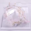 Headpieces Net Yarn Flower Pearl Headboard Fairy Headband Bridal Accessories