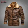 Уличные куртки с капюшоном, замшевая кожаная куртка, мужская зимняя флисовая теплая свободная кожаная куртка, мужская уличная повседневная водонепроницаемая ветрозащитная одежда, мужские куртки 0104