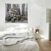 Dekens hal slaapkamer bed make -over make -over kerst decoratie achtergrond doek tapijt horizontale deken