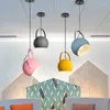 Pendant Lamps Macaron Colorful Rotatable For Children's Room Hanging Lights Bedroom Decor Modern Indoor Ceiling Lighting Fixture