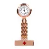 Pocket Watches Shellhard Round Dial Red Cross 3 Colors Brooch Fob Quartz Clip On Hanging Watch