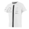 T-shirt F1 officiel de pilote de formule 1, maillot à manches courtes, respirant, pour hommes, été, noir, séchage rapide, 2023