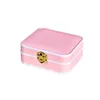 Travel Pu Leather Jewelry Organizer Box Display Case Packaging Presentl￥da f￶r br￶llopsf￶delsedag