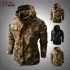 Outdoor Jackets Hoodies Taille ue XXL Camouflage vestes tactiques hommes militaire multifonction sport manteaux à capuche mâle extérieur Airsoft Combat armée veste 0104