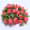 Decorative Flowers 12 Heads/Bundle Mini Artificial Flower Silk Rose Bouquet For Wedding Party Home Decoration DIY Wreath Fake Plants