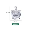 Storage Bottles Crystal Glass Candy Cup European Creative With Lid Jar Tray Fruit Bucket Living Room Decoration
