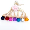 8ml car perfume bottles colorful frosting glass perfume diffused hanging pendant aromatherapy air freshener decoration