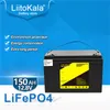 LiitoKala 12 V 150 Ah LiFePO4-Akku, BMS-Lithium-Power-Batterien, 4000 Zyklen für 12,8 V, Wohnmobil, Wohnmobil, Golfwagen, Off-Road, netzunabhängiger Solarwind mit 14,6 V Ladegerät