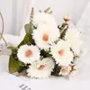 Kwiaty dekoracyjne retro słonecznik sztuczny jedwabny jedwabny kwiat bukiet mała rodzinna impreza jesienna dekoracja ślubna
