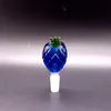 Mini tigela de vidro tigela alça macho de articulação linda deslizamento azul em forma de abacaxi tigela tigela tigela de tigela Acessórios para fumantes para tubo de água tubo de água