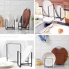 Kitchen Storage Iron Rack Cabinet Dish Drying Holder Sink Drain Dishware Organizer Drainer Plate Cups Stand Display