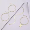 Enkelbanden Goud Kleur Bohemen Stijl Enkelband Set Voor Vrouwen Licht Luxe Elegante Dames Kettingen Creatieve Persoonlijkheid Sieraden